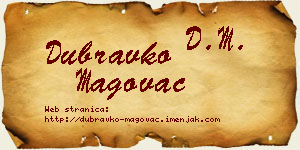Dubravko Magovac vizit kartica